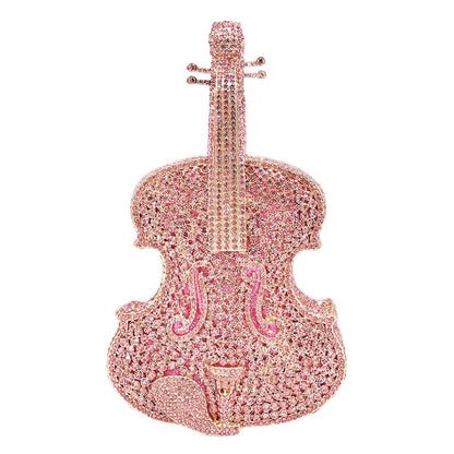 Diamond Cut Out Fashionable Violin Shoulder Bag