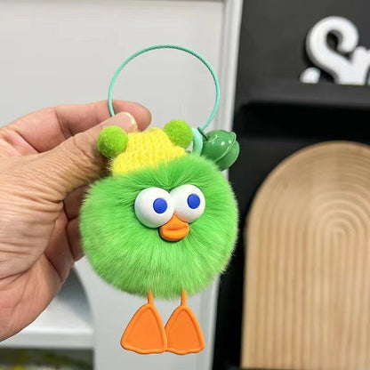 Cute Ins Briquette Keychain Girly Heart