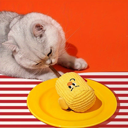 Corn Cob For Cats Polio Wood Toy Tooth Cleaning Catnip Molar Stick Pet Supplies