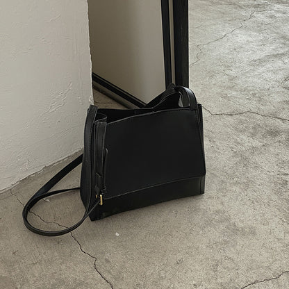 Vintage Leather Briefcase Diagonal Underarm Bag