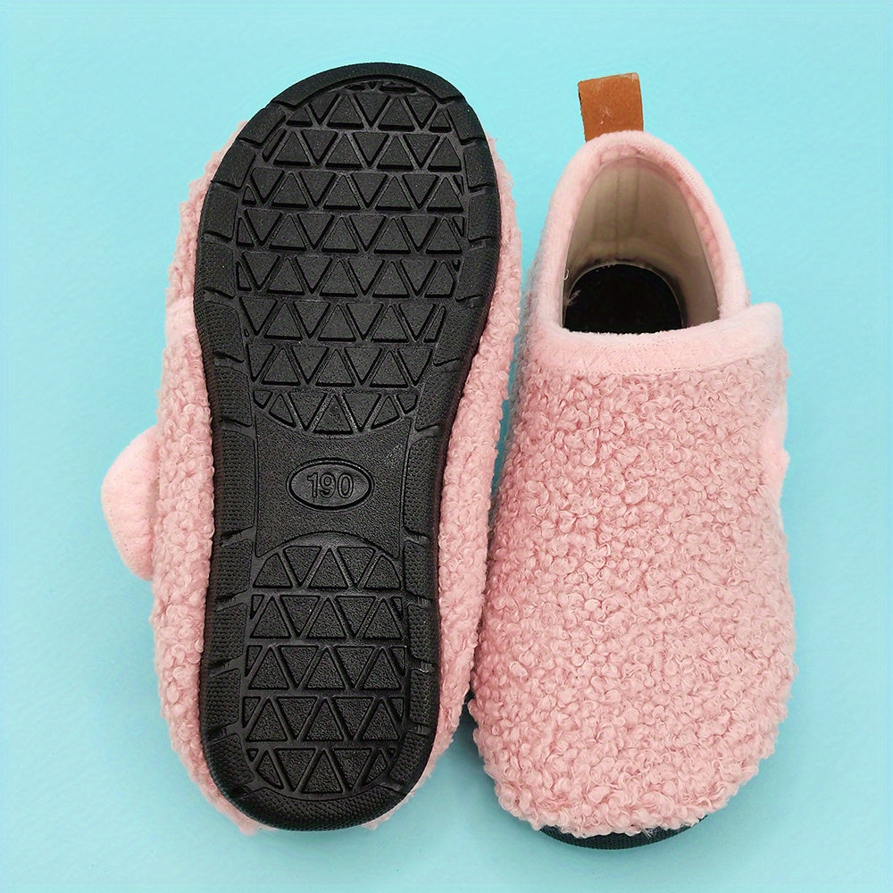 [Popular Choice] Adorable Cartoon Baby Girl Footwear - Soft, Warm for Spring/Fall | Cozy Toddler Indoor Slippers with Non-Slip TPR Sole