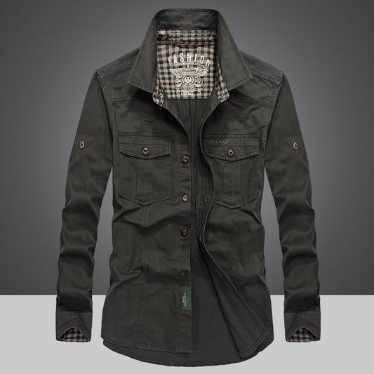 Spring And Autumn New Style Cotton Men Long Sleeve Lining