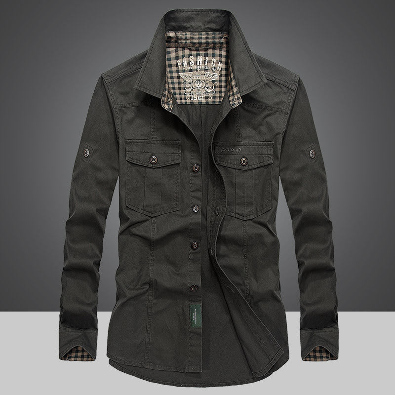 Spring And Autumn New Style Cotton Men Long Sleeve Lining