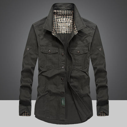 Spring And Autumn New Style Cotton Men Long Sleeve Lining