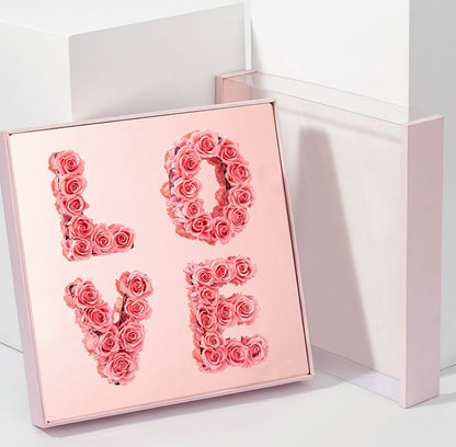 Magic Mirror LOVE Flower Mud Acrylic Flower Box Valentine's Day Gift