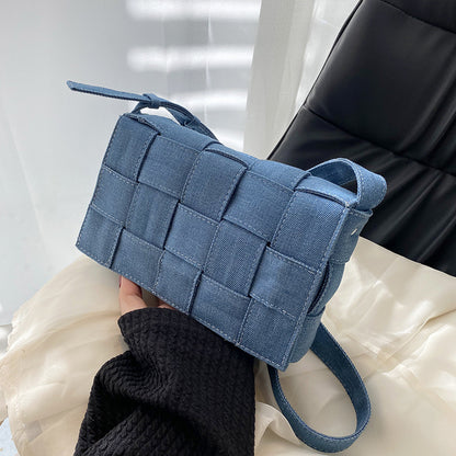 Women's Fashion All-match One-shoulder Crossbody Woven Bag