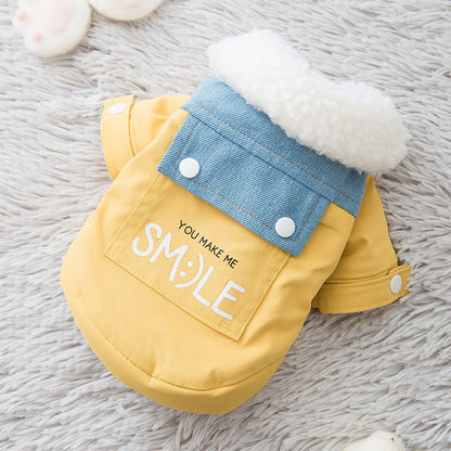 Teddy puppy autumn and winter clothes