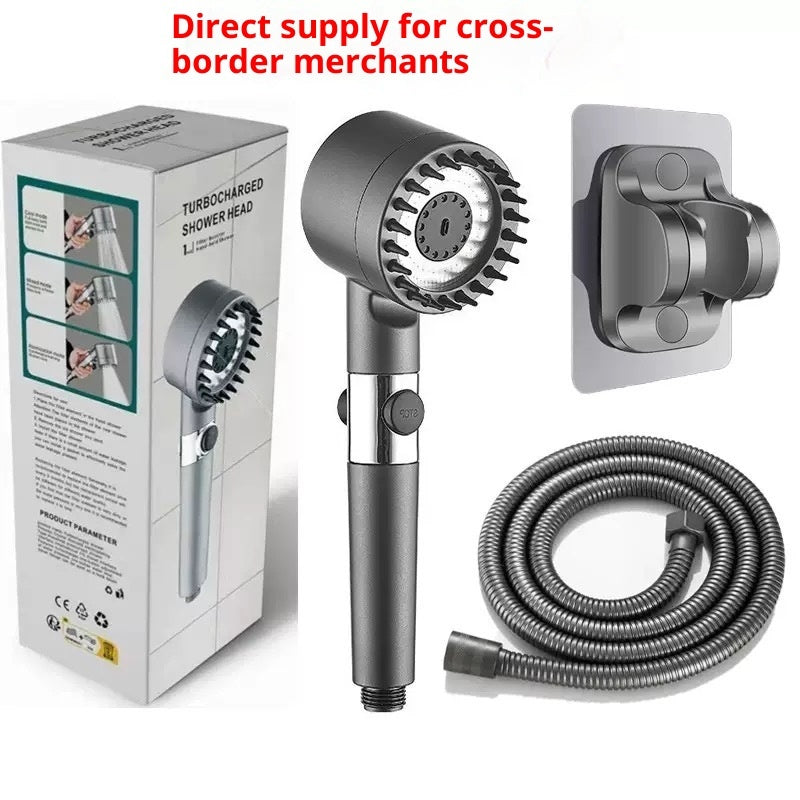 Supercharged Shower Head Shower Set Household Handheld Shower Head Bathroom Bracket