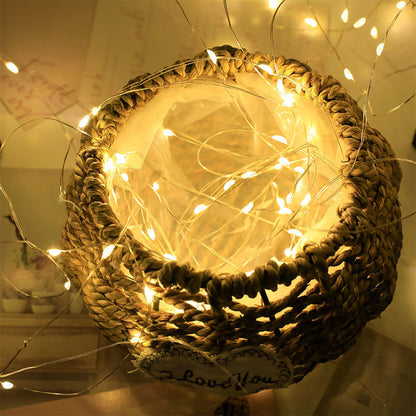 1pc String Lights Suitable for Bedroom, Party, Wedding, Christmas and Halloween Decoration Light 50/100LED