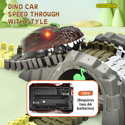 Electric Toy DIY Assembly Skeleton Dinosaur Track Car