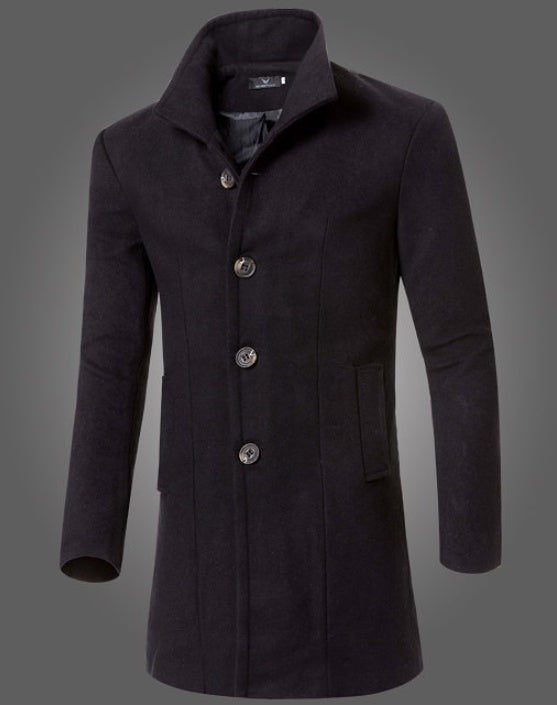 Mid-length men's coat
