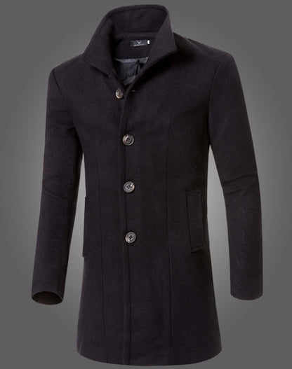 Mid-length men's coat