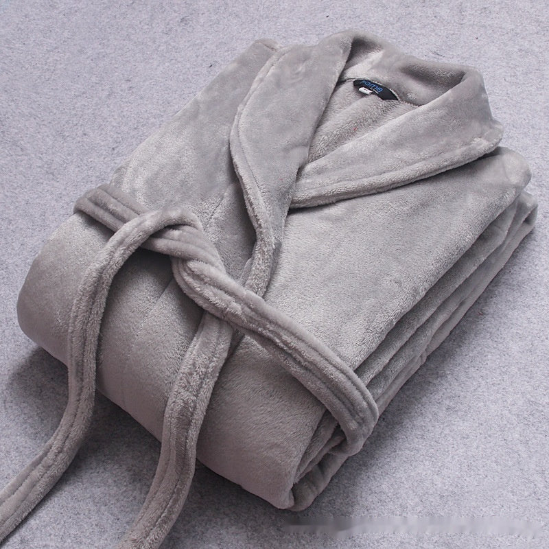 Coral Fleece Pajama Gowns For CouplesExtra Thick