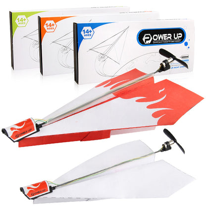 Motor electric hand throwing paper airplane