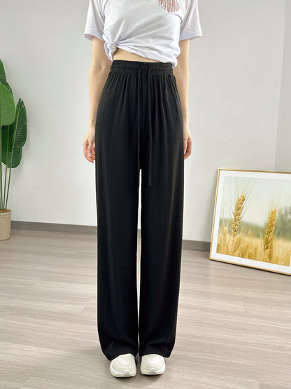 Women's Jacquard Summer Pants Slimming And Casual Trousers