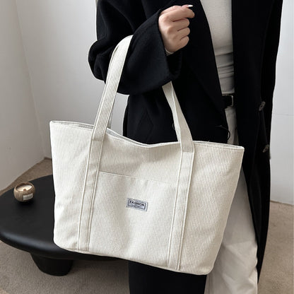 Large-capacity Corduroy Tote Bag For Women