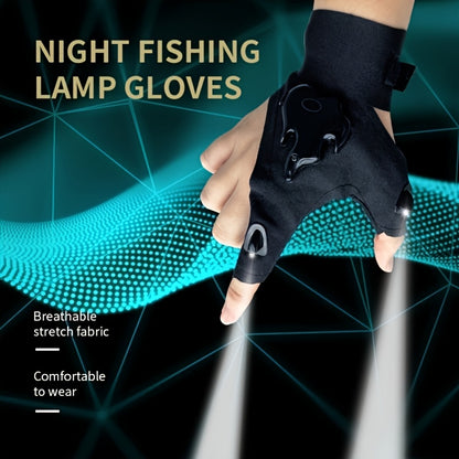 1 Pair Rechargeable Finger Light Gloves - Super Bright LED Flashlight, Hands-Free Lighting, Convenient USB Charging - Perfect for Outdoor Camping Fishing Gadgets and Tools