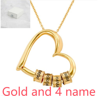 Personalized Heart Necklaces Women Jewelry Custom Name Necklaces & Pendants Mothers Day Gift