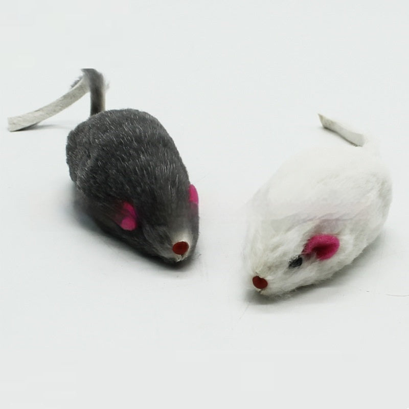 Cat Supplies 2-inch Rabbit Skin Mouse Self-Hi Toy