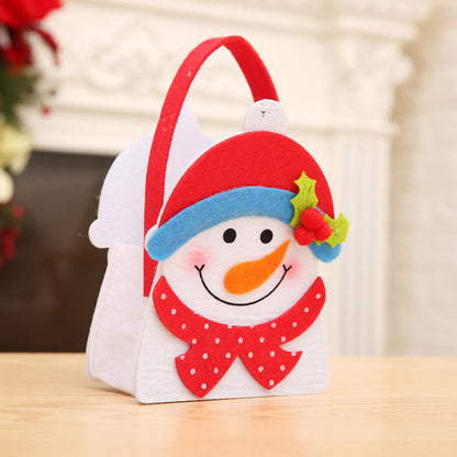 Christmas Santa Claus Candy Bag Elk Snowman Candy Bag Gift For Kids New Year Festival Party Decoration Christmas Supplie