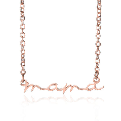 Mama Stainless Steel Letter Necklace Mother's Day Gift