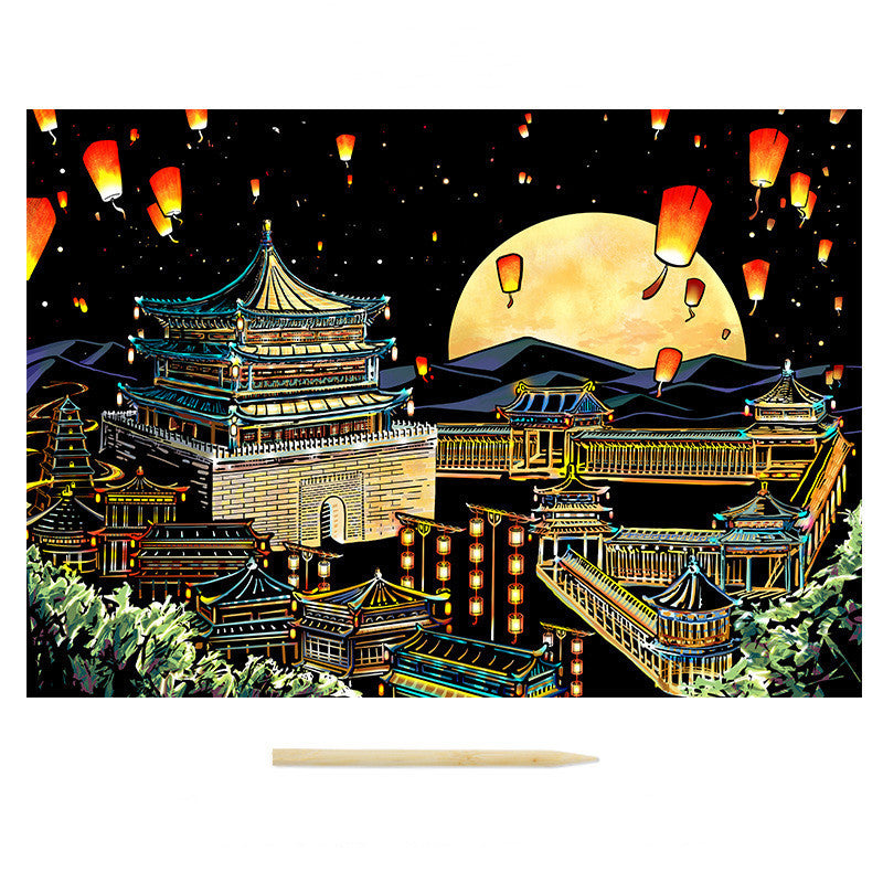 Nightview Living Room Decoration Painting