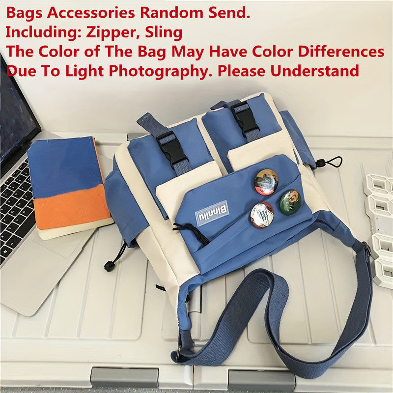 Premium Nylon Crossbody Messenger Bag - Large Capacity Shoulder Bag for Women & Men | Harajuku Style