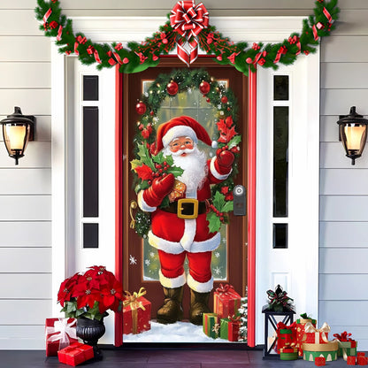 Christmas Curtain Decoration Hanging Cloth Background