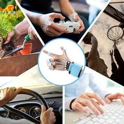 Hand Grip Strengthener - Silicone Finger Resistance Band for Grip Training & Hand Therapy