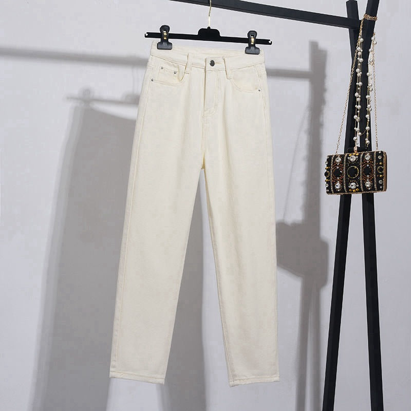 Women's High-waist Straight-leg Cropped Jeans