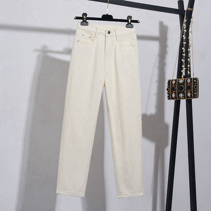 Women's High-waist Straight-leg Cropped Jeans