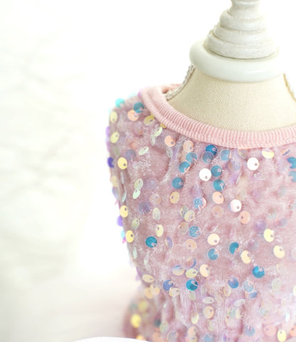 Pet Wedding Dress Dog Cat Skirt Sequin Gauze Dog Clothes