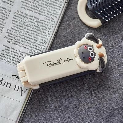 Folding Compact Portable Airbag Lens Removable Massage Comb