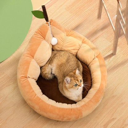 Cute Cat Kitten House Warm Soft Winter Cotton Pet Dog Cat Bed Kennel Cozy Nest For Small Medium Cat Dogs