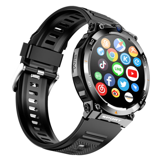 H10 Round Screen Smart Watch Nfc Access Control Photo Playstore Flashlight