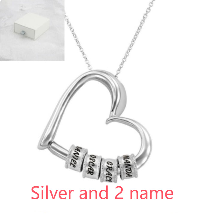 Personalized Heart Necklaces Women Jewelry Custom Name Necklaces & Pendants Mothers Day Gift