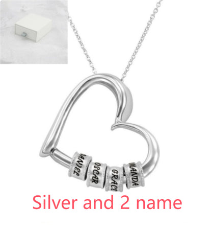 Personalized Heart Necklaces Women Jewelry Custom Name Necklaces & Pendants Mothers Day Gift