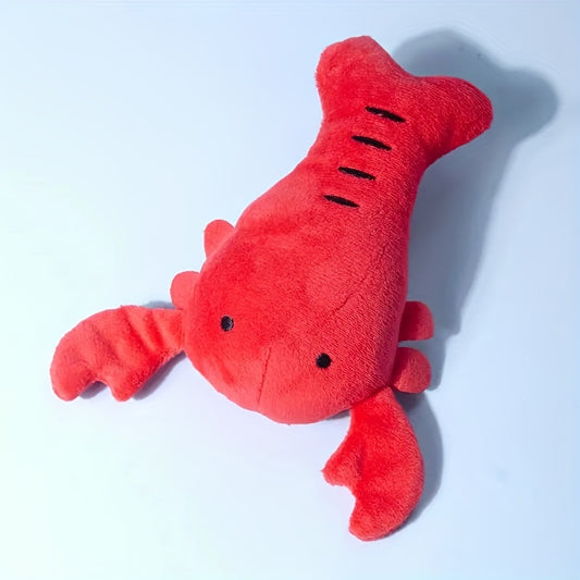 Squeaky Lobster Stuffed Toy For Dog Interactive Bite Resistant Toy For Small And Medium Dogs Crab Lobster