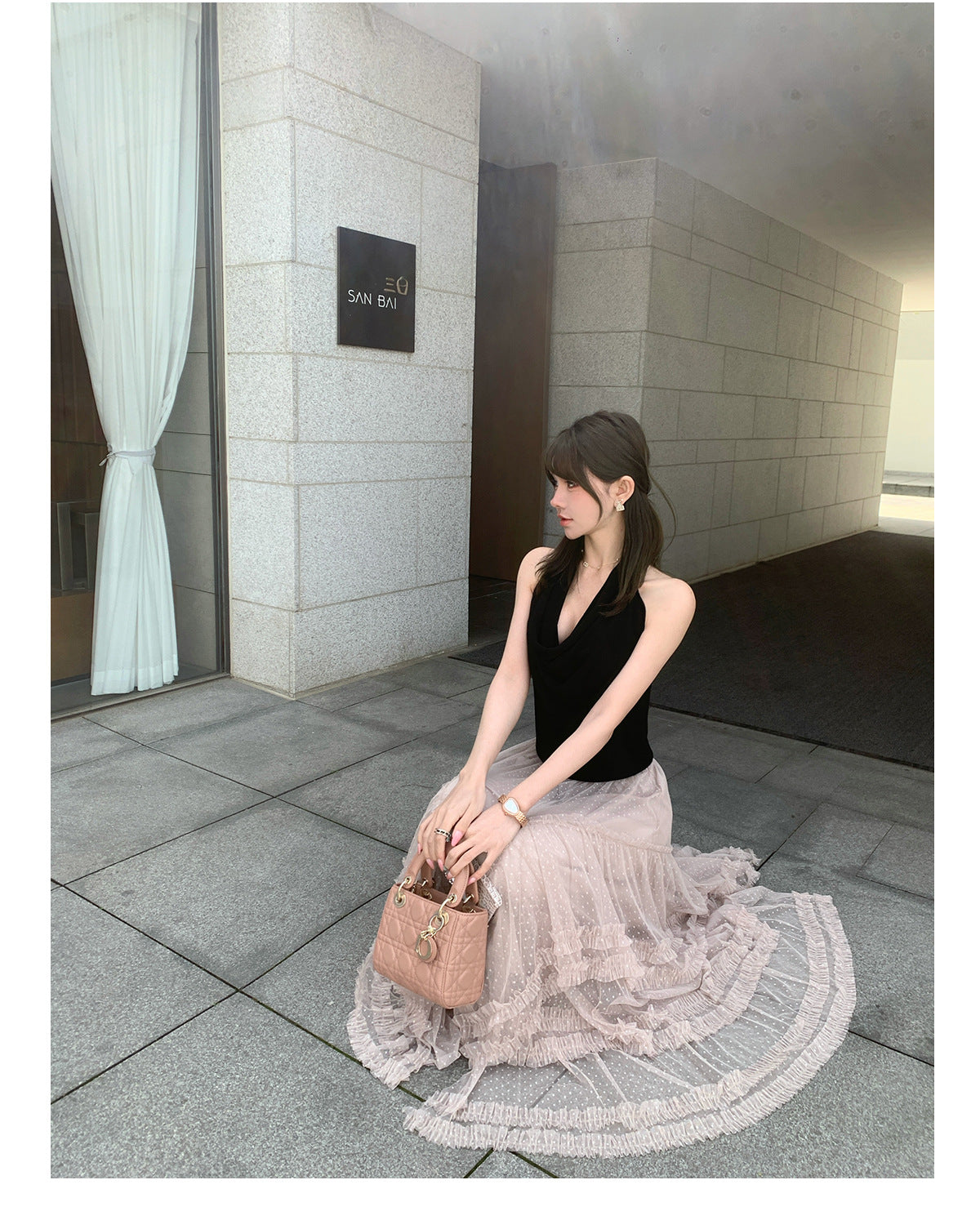 Sweet Floral Mesh Maxi Dress With Intricate Ruffle Detailing And Asymmetrical Hemversatile And Chic