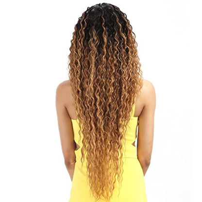 European And American Gradient Golden Rose Mesh Headgear