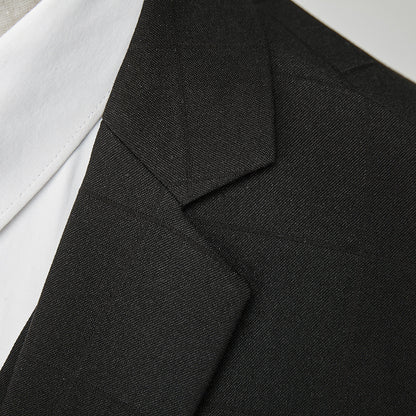 Men's Business Casual Plaid Slim Fit Suit Three-piece Suit