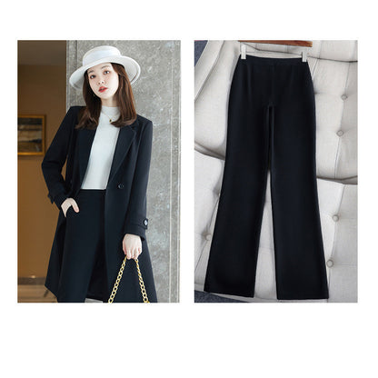 Long Sleeved Suit Jacket Women's Business Wear Long Trench Coat