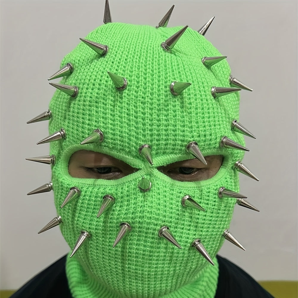 Premium Punk Balaclava Ski Mask - 3-Hole Knitted Face Cover for Winter Street Style