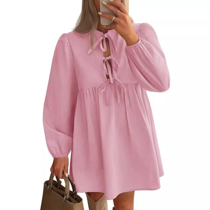 Women's Long Sleeve Mid-length Dress