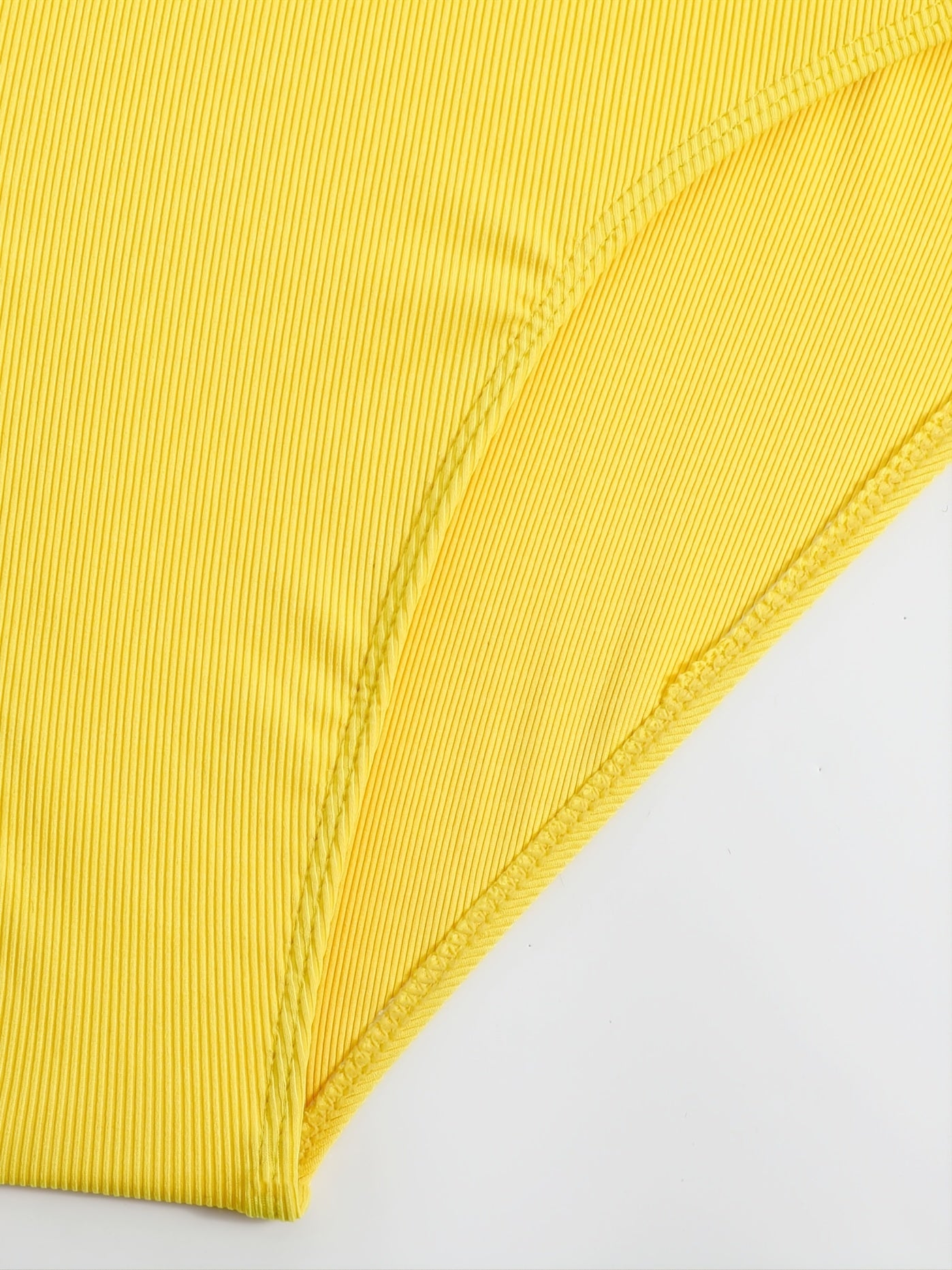 One Shoulder Cut Out Bathing Suit, Ring-Linked Asymmetrical Neck High Cut Bathing Suit, Women's Swimwear & Clothing