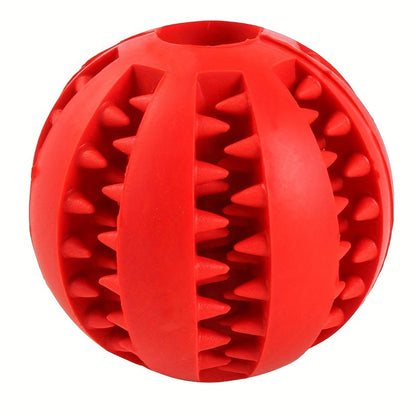 Premium Dog Dental Chew Ball - Teeth Cleaning Toy for Plaque Removal | Non-Toxic Heavy-Duty Plastic | All Breed Sizes