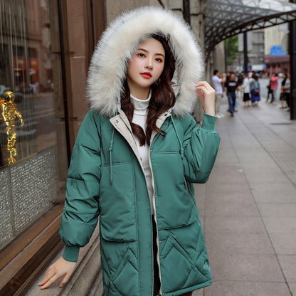 Mid-Length Casual Women's Cotton Coat