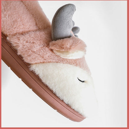 Cute Plush Home Cotton Shoes For Men