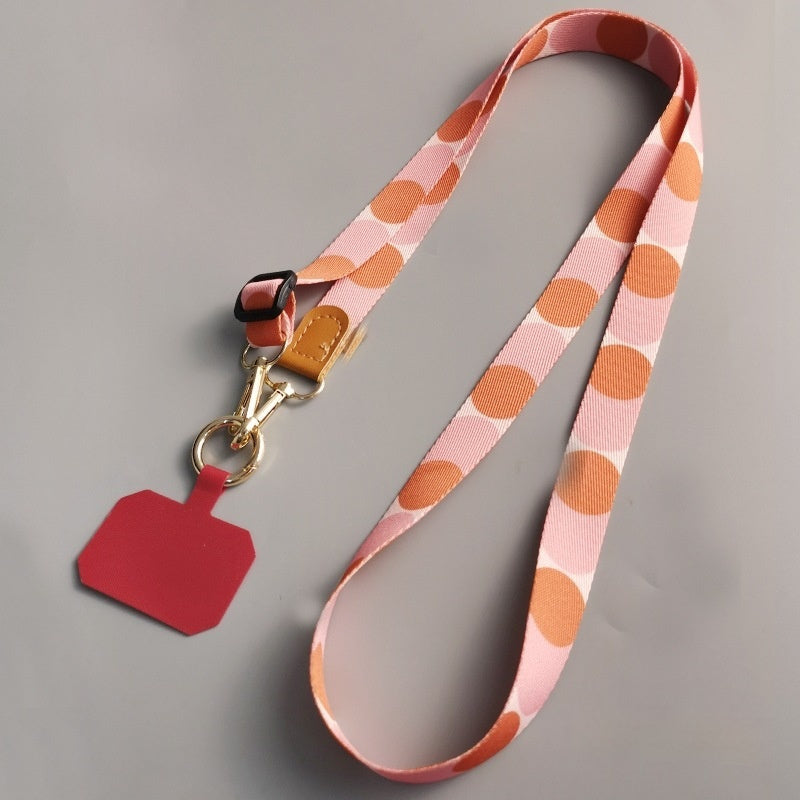 Mobile Phone Lanyard Crossbody Bag Solid Color Long Braces Detachable Multi-purpose Strap Rope
