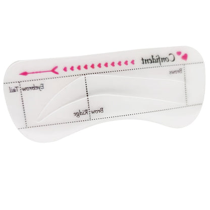 Quick-Ease Eyebrow Shaping Kit - Effortless One-Step Stamp, 10 Reusable Stencils for Flawless Brows, Brown & Chestnut Shades - Achieve Salon-Perfect Definition at Home